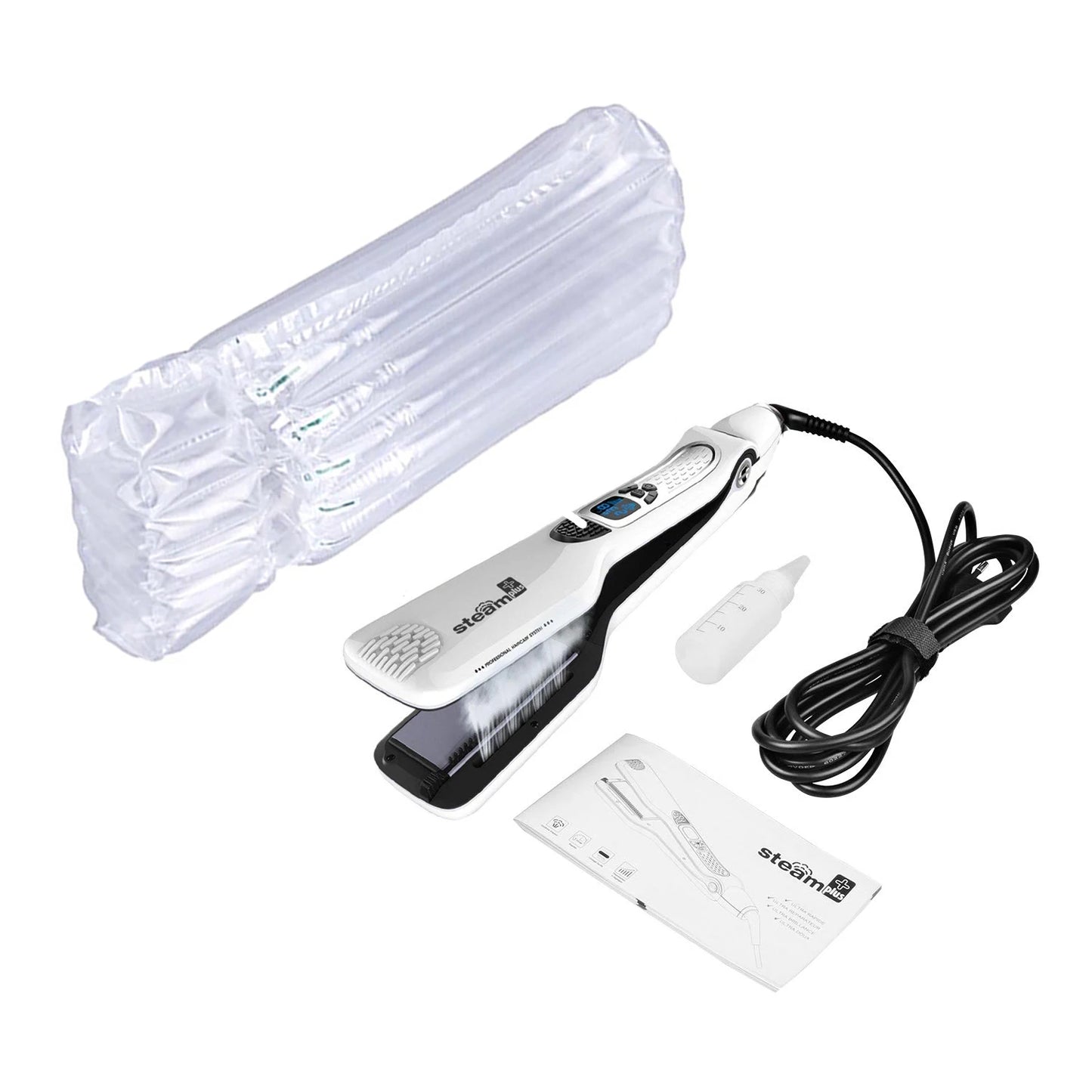 Hair Curlers For Women Hair Straightener Steam Titanium Ceramic Flat Iron Professional Electric Comb Hair Curling Iron Styler