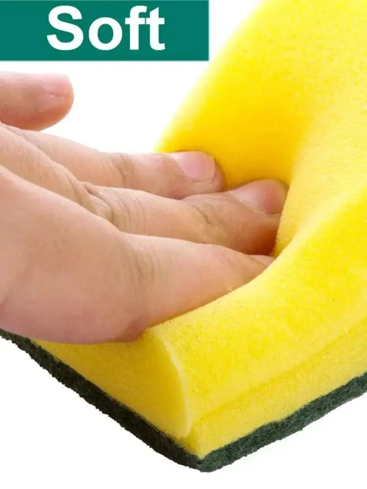 Highly absorbent double-sided sponge magic cleaning pot rust sponge cleaning brush kitchen grease cleaning tool