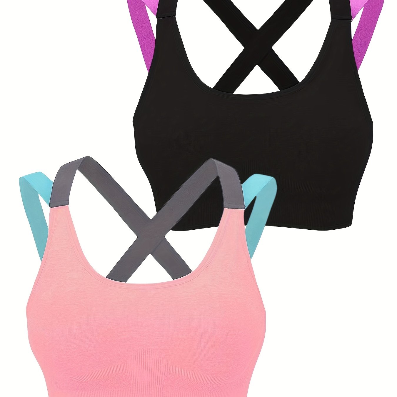 [Summer Sports Bra] Summer Sports Bra - Beautiful Back No Steel Ring Vest Type Sleep Yoga Running Fitness Thin Underwear Female