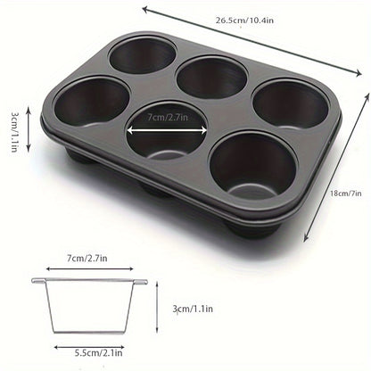 2pcs, Muffin Pans, 10.4''x7'', Non-Stick Baking Cupcake Pan, Pudding Mold, Oven Accessories, Baking Tools, Kitchen Gadgets, Kitchen Accessories