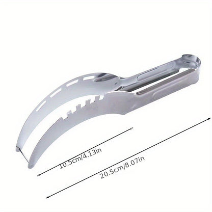 1pc, Watermelon Slicer, Creative Watermelon Cutter, Stainless Steel Watermelon Divider, Reusable Watermelon Slicer, Fruit Divider, Kitchen Gadgets, Kitchen Supplies, Kitchen Stuff