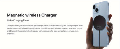 Wireless Charger Charging Station Compact Magnetic Fast Charging Compatible With Apple Mobile Phone 15 14 13 12 Pro Max Series For
 Samsung Galaxy Mobile Phone Series For Airpods3/2 Se