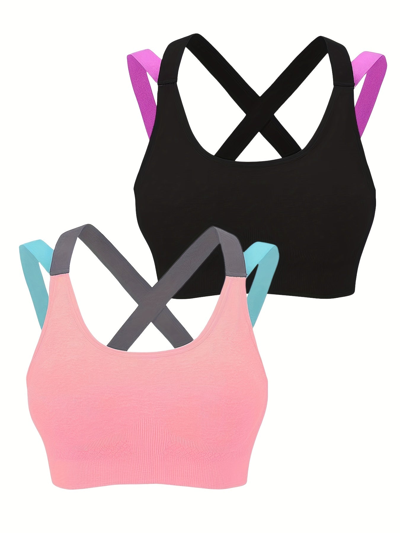 [Summer Sports Bra] Summer Sports Bra - Beautiful Back No Steel Ring Vest Type Sleep Yoga Running Fitness Thin Underwear Female