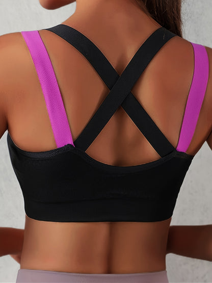 [Summer Sports Bra] Summer Sports Bra - Beautiful Back No Steel Ring Vest Type Sleep Yoga Running Fitness Thin Underwear Female