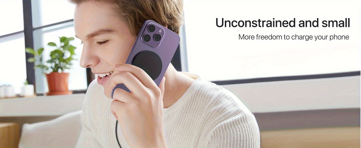 Wireless Charger Charging Station Compact Magnetic Fast Charging Compatible With Apple Mobile Phone 15 14 13 12 Pro Max Series For
 Samsung Galaxy Mobile Phone Series For Airpods3/2 Se