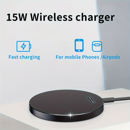 Wireless Charger Charging Station Compact Magnetic Fast Charging Compatible With Apple Mobile Phone 15 14 13 12 Pro Max Series For
 Samsung Galaxy Mobile Phone Series For Airpods3/2 Se