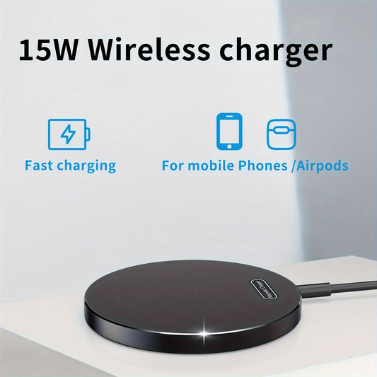 Wireless Charger Charging Station Compact Magnetic Fast Charging Compatible With Apple Mobile Phone 15 14 13 12 Pro Max Series For
 Samsung Galaxy Mobile Phone Series For Airpods3/2 Se