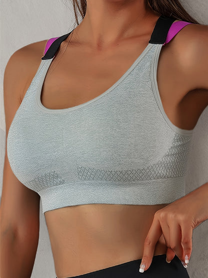 [Summer Sports Bra] Summer Sports Bra - Beautiful Back No Steel Ring Vest Type Sleep Yoga Running Fitness Thin Underwear Female