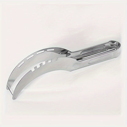 1pc, Watermelon Slicer, Creative Watermelon Cutter, Stainless Steel Watermelon Divider, Reusable Watermelon Slicer, Fruit Divider, Kitchen Gadgets, Kitchen Supplies, Kitchen Stuff