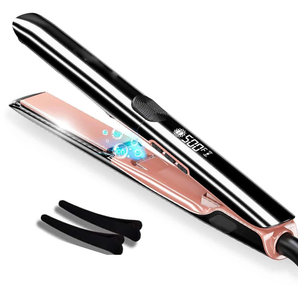 Hair Straightener 500F Professional Temperature High Keratin Treatment Hair Flat Iron for Frizzy Hair Recovers the Damaged