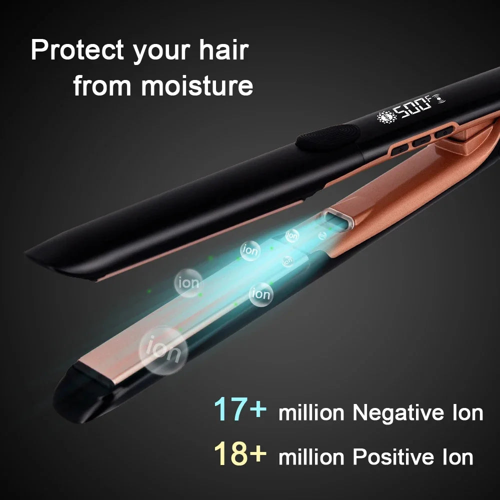 Hair Straightener 500F Professional Temperature High Keratin Treatment Hair Flat Iron for Frizzy Hair Recovers the Damaged