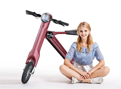 12"LEHE Electric scooter Smart city walking electric bicycle mini folding  electric bike instead  walking tool 36v li-ion ebike