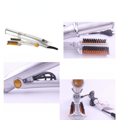 Professional Hairs Curler Straighter Rotating Hair Brush Curler Styler Hair Styling Tools Curling Iron Straighting Brush 2 In 1