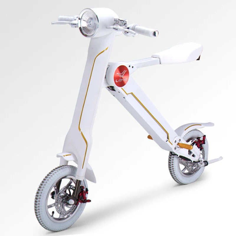 12"LEHE Electric scooter Smart city walking electric bicycle mini folding  electric bike instead  walking tool 36v li-ion ebike