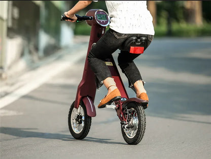 12"LEHE Electric scooter Smart city walking electric bicycle mini folding  electric bike instead  walking tool 36v li-ion ebike