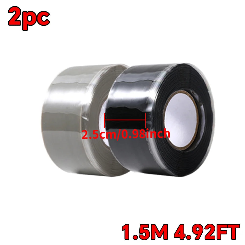 Waterproof Self-Fusing Silicone Tape |   High Temp Resistant |   Leak Proof Seal for Pipe, Hose, Tubing |   Emergency Repair