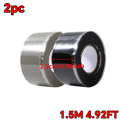 Waterproof Self-Fusing Silicone Tape |   High Temp Resistant |   Leak Proof Seal for Pipe, Hose, Tubing |   Emergency Repair
