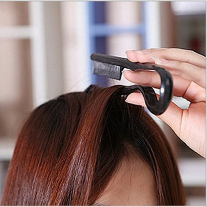 Hairdressing V-Comb Messy Hair Finishing Straightening Splint Comb - Hair Styling Tool Clip special for  hair wigs