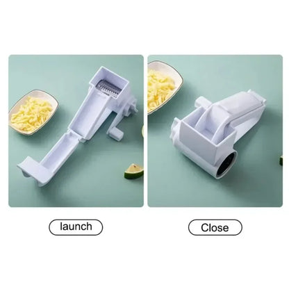 Hand-Cranked Rotating Cheese Grater Creative Cheese Shredder Multi-functional Milk Block Crusher for Kitchen Grater