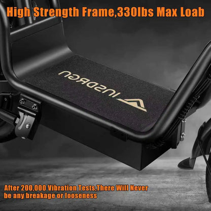 DEEPOWER C14 electric scooter can carry weight on the pedals and is equipped with a 500w motor and a waterproof lithium battery