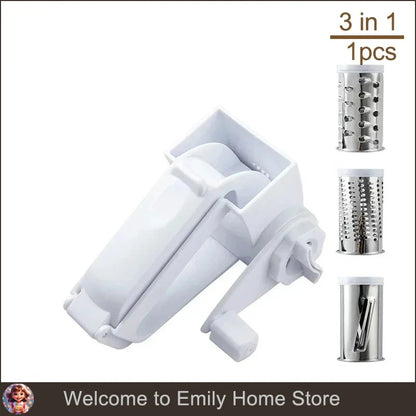 Hand-Cranked Rotating Cheese Grater Creative Cheese Shredder Multi-functional Milk Block Crusher for Kitchen Grater