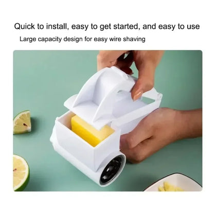 Hand-Cranked Rotating Cheese Grater Creative Cheese Shredder Multi-functional Milk Block Crusher for Kitchen Grater