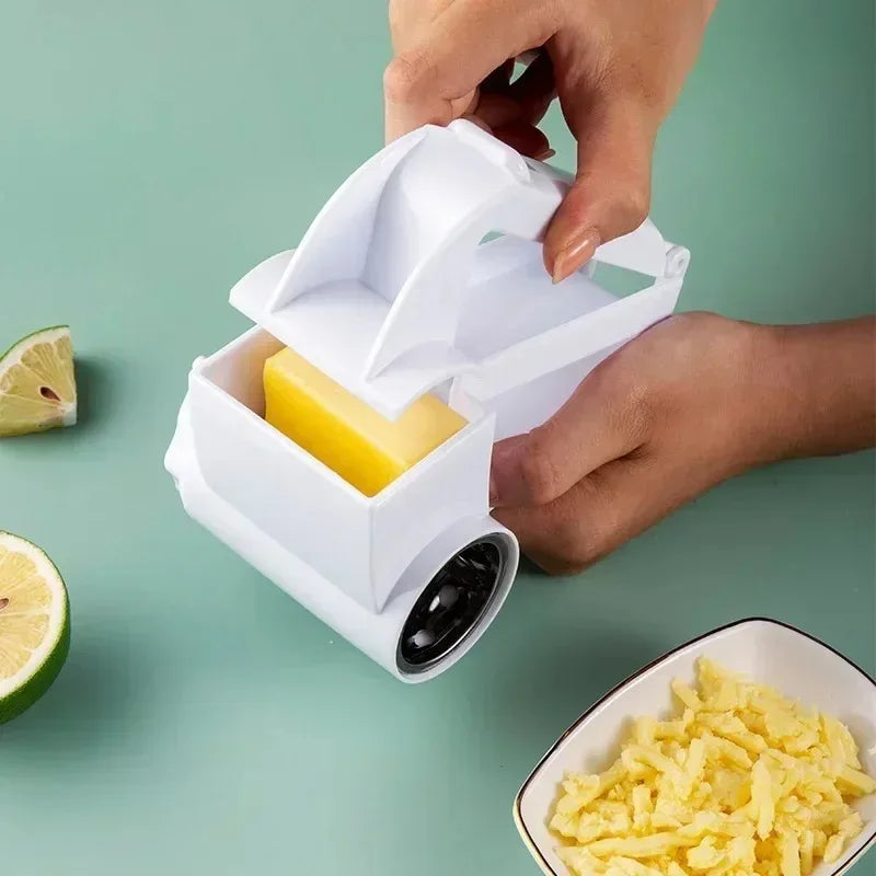 Hand-Cranked Rotating Cheese Grater Creative Cheese Shredder Multi-functional Milk Block Crusher for Kitchen Grater
