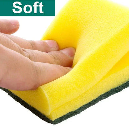Highly absorbent double-sided sponge magic cleaning pot rust sponge cleaning brush kitchen grease cleaning tool