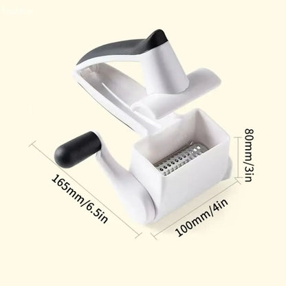 3-in-1 Hand-Cranked Cheese Grater Hand Crank Rotary Parmesan Cheese Shredder Multi-functional Handheld Chocolate Grater