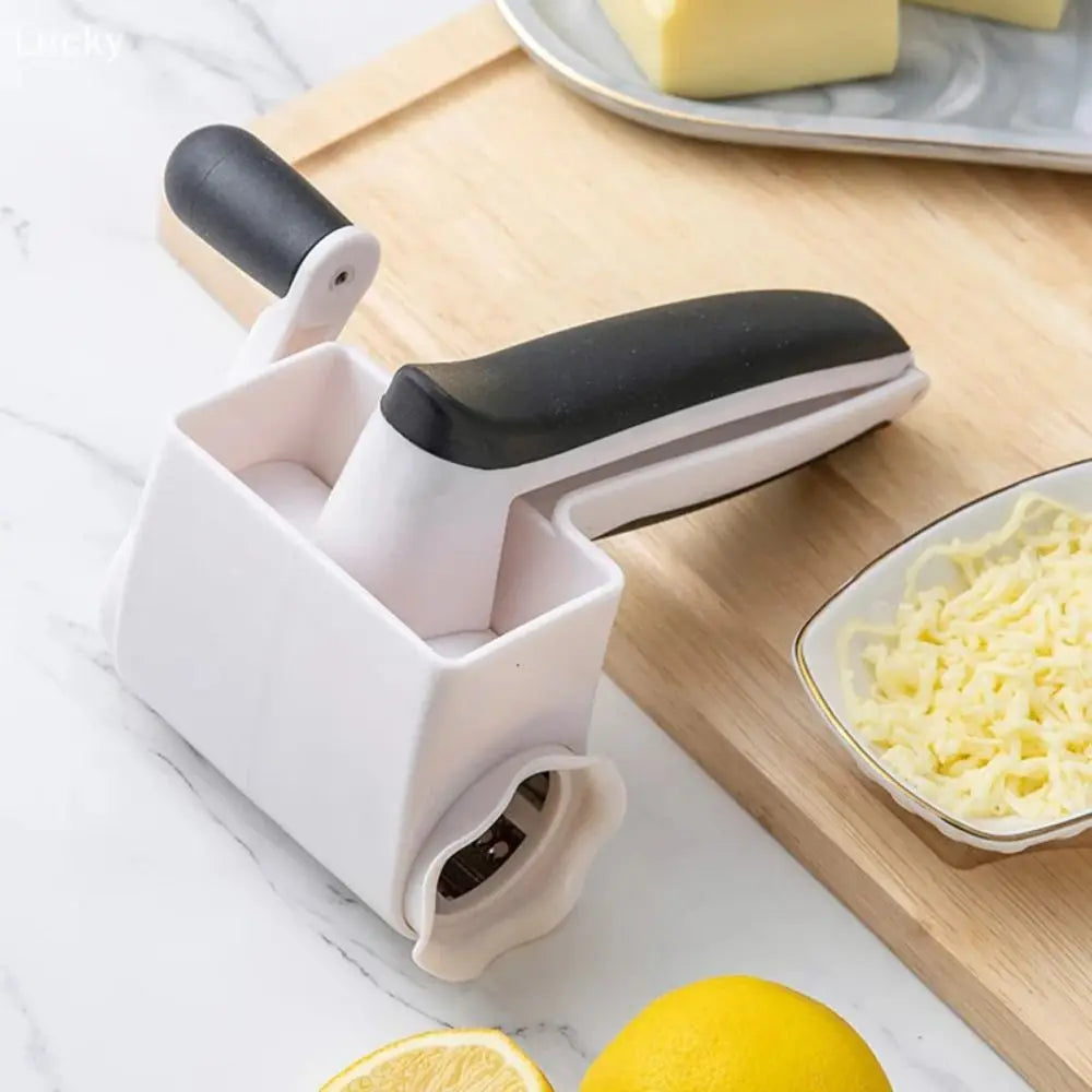 3-in-1 Hand-Cranked Cheese Grater Hand Crank Rotary Parmesan Cheese Shredder Multi-functional Handheld Chocolate Grater