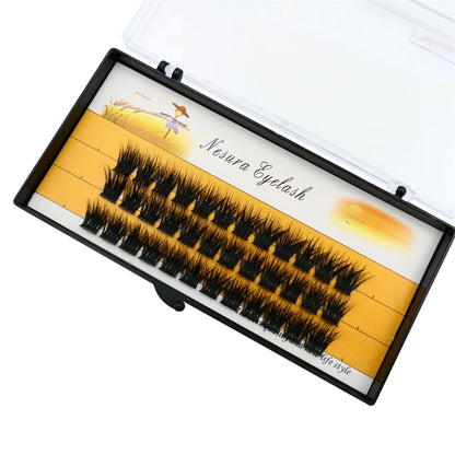 1 Box of 36 Clusters Segmented False Eyelashes Volume C 3D Eyelashes Natural Eyelash Extensions Makeup Eyelash Tool