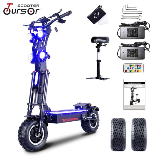 10000W Off-road Electric Scooter Dual Motors 14 Inch Off-Road Tyres 72V-40AH Panasonic Battery Speed 120KM/H elektro scooter