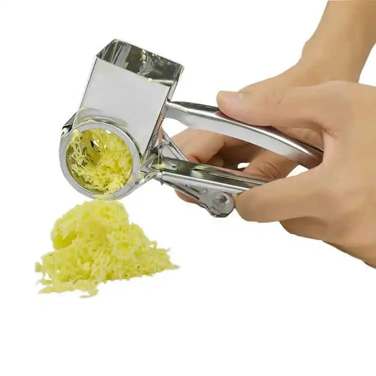 Rotary Cheese Grater Stainless Steel Handheld Cheese Slicer Butter Shredder Multi-functional Vegetables Cutter Kitchen Gadgets