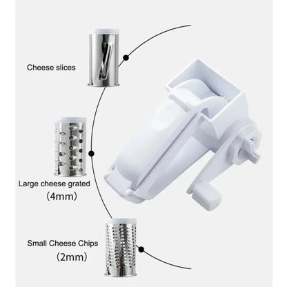 Hand-Cranked Rotating Cheese Grater Creative Cheese Shredder Multi-functional Milk Block Crusher for Kitchen Grater