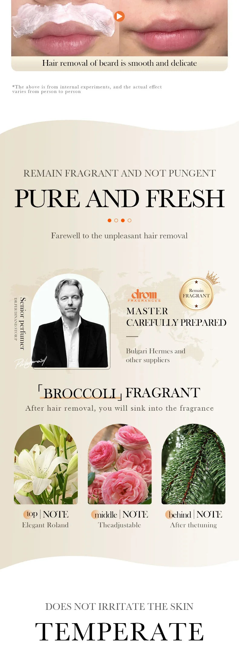 Hair Removal Cream Semi-permanent Painless Hair Remove Woman Men Body Underarm Depilatory Cream Effective Inhibition Hair Growth