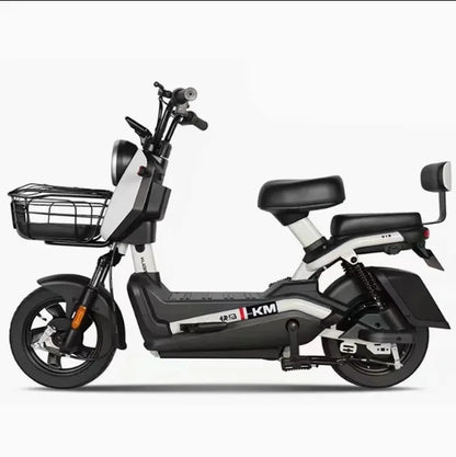 SXLL City electric scooter adult 400 watt motor 48v lead-acid battery 3 speed rear carrier intelligent 60 km series 50 km series