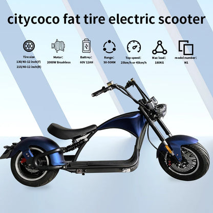 12-Inch 2000W 2-Wheel Self-Balancing Scooter Motorcycle Electric Scooter With CE EEC