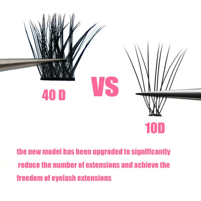 1 Box of 36 Clusters Segmented False Eyelashes Volume C 3D Eyelashes Natural Eyelash Extensions Makeup Eyelash Tool