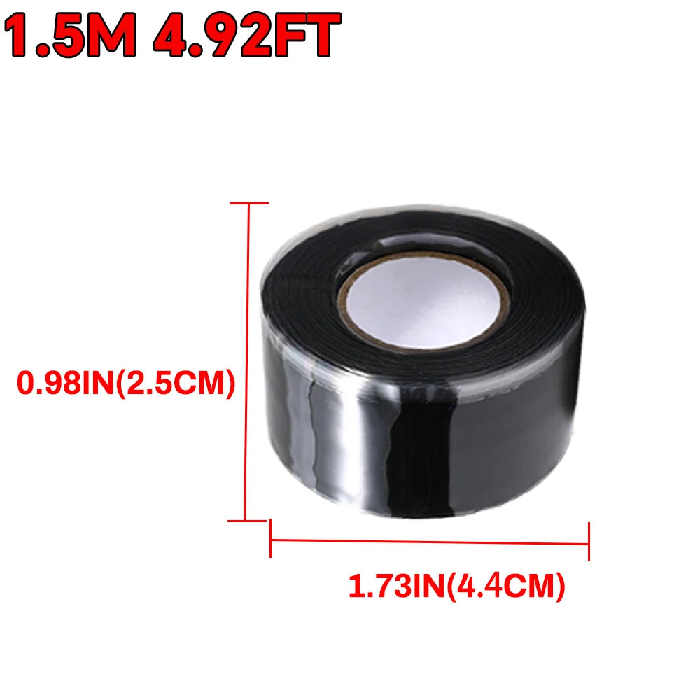 Waterproof Self-Fusing Silicone Tape |   High Temp Resistant |   Leak Proof Seal for Pipe, Hose, Tubing |   Emergency Repair