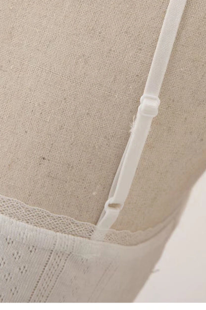 Spaghetti Strap Knit Mini Dress with Wave Hem - Summer Boho Slim Fit Ribbed Textured Dress in Black & White