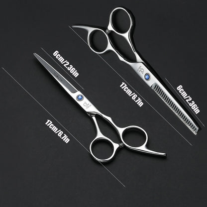 Hair Cutting Scissors Thinning Shears Kit Professional Barber Hairdressing Texturizing Salon Razor Edge Scissor Stainless Steel