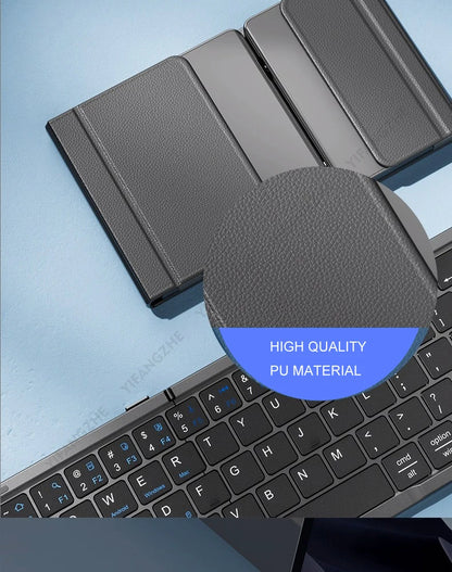Portable Keyboard Folded,  104 Keys Folded Keyboard for  Cellphone  Supporting  iOS, Android, Windows, PC
