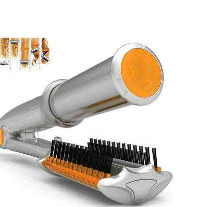 Professional Hairs Curler Straighter Rotating Hair Brush Curler Styler Hair Styling Tools Curling Iron Straighting Brush 2 In 1