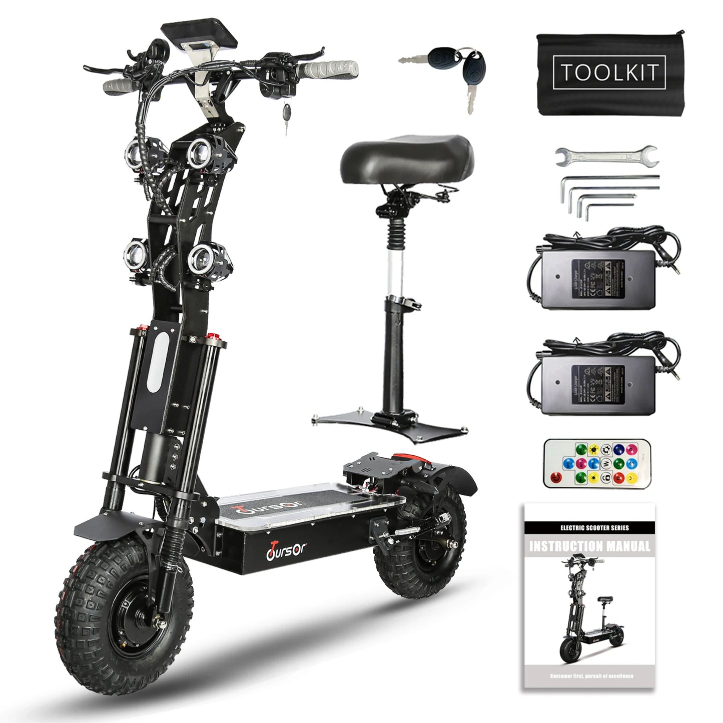 10000W Off-road Electric Scooter Dual Motors 14 Inch Off-Road Tyres 72V-40AH Panasonic Battery Speed 120KM/H elektro scooter
