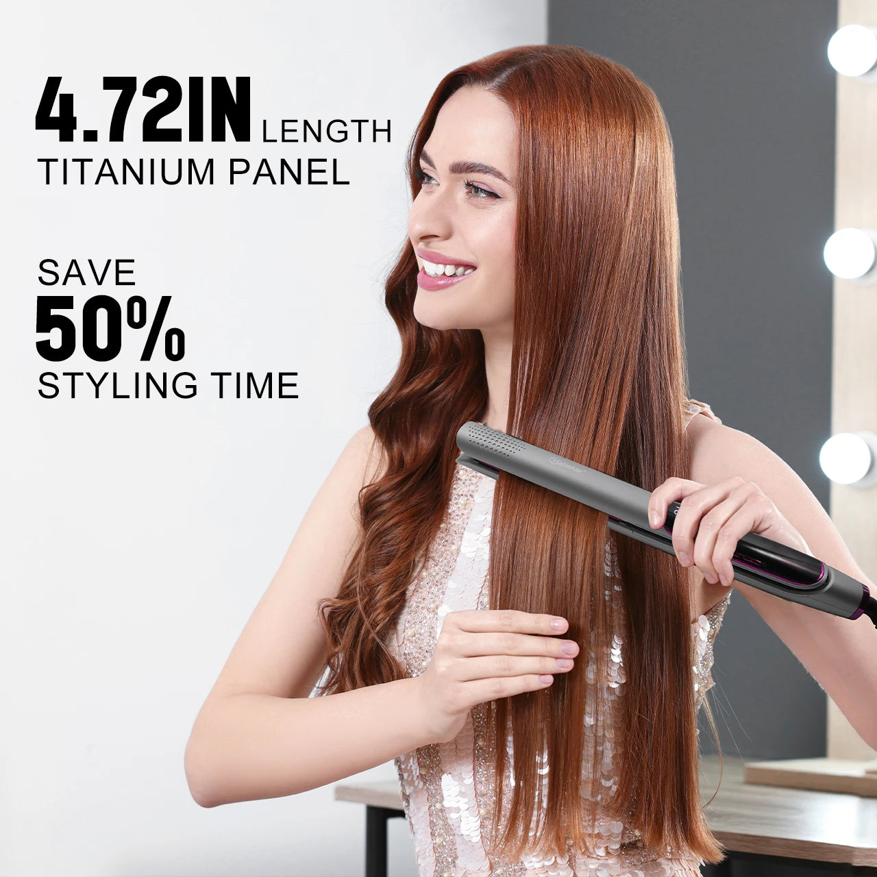 Hatteker Hair Straightener Professional Tourmaline Ceramic Keratin Hair Flat Iron 2 In 1 Salon Hair Styling Tools Curling Irons