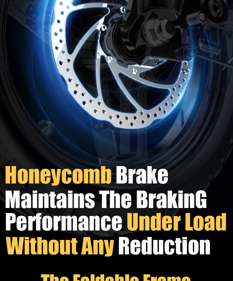 DEEPOWER C14 electric scooter can carry weight on the pedals and is equipped with a 500w motor and a waterproof lithium battery