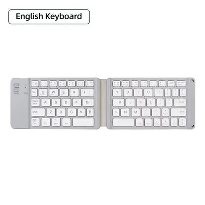 Foldable Bluetooth Keyboard With Touchpad Mini Wireless Keyboard Rechargable Keyboard For IOS Android Windows Tablet Notebook