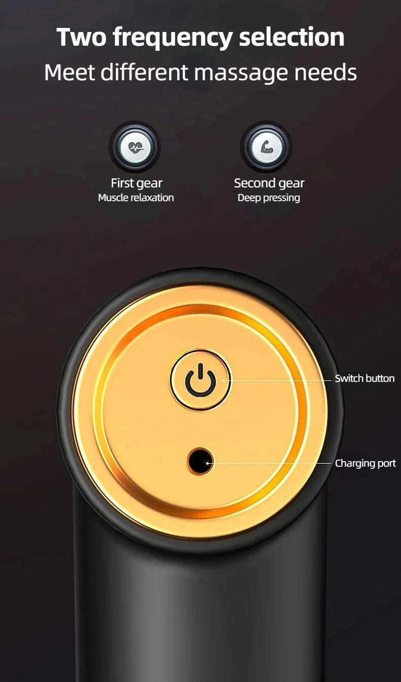 Fascial Massage Gun Electric Vibration Therapy Massager Body Relaxation Vibration Massage For Body Neck Back Relaxation Tools