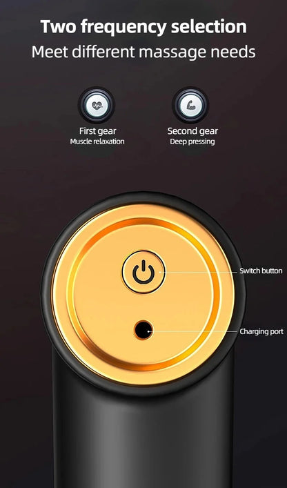 Fascial Massage Gun Electric Vibration Therapy Massager Body Relaxation Vibration Massage For Body Neck Back Relaxation Tools