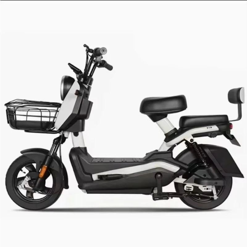 SXLL City electric scooter adult 400 watt motor 48v lead-acid battery 3 speed rear carrier intelligent 60 km series 50 km series